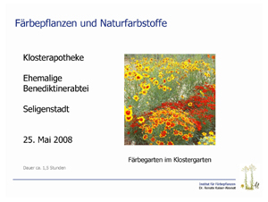 Vortrag in Seligenstadt